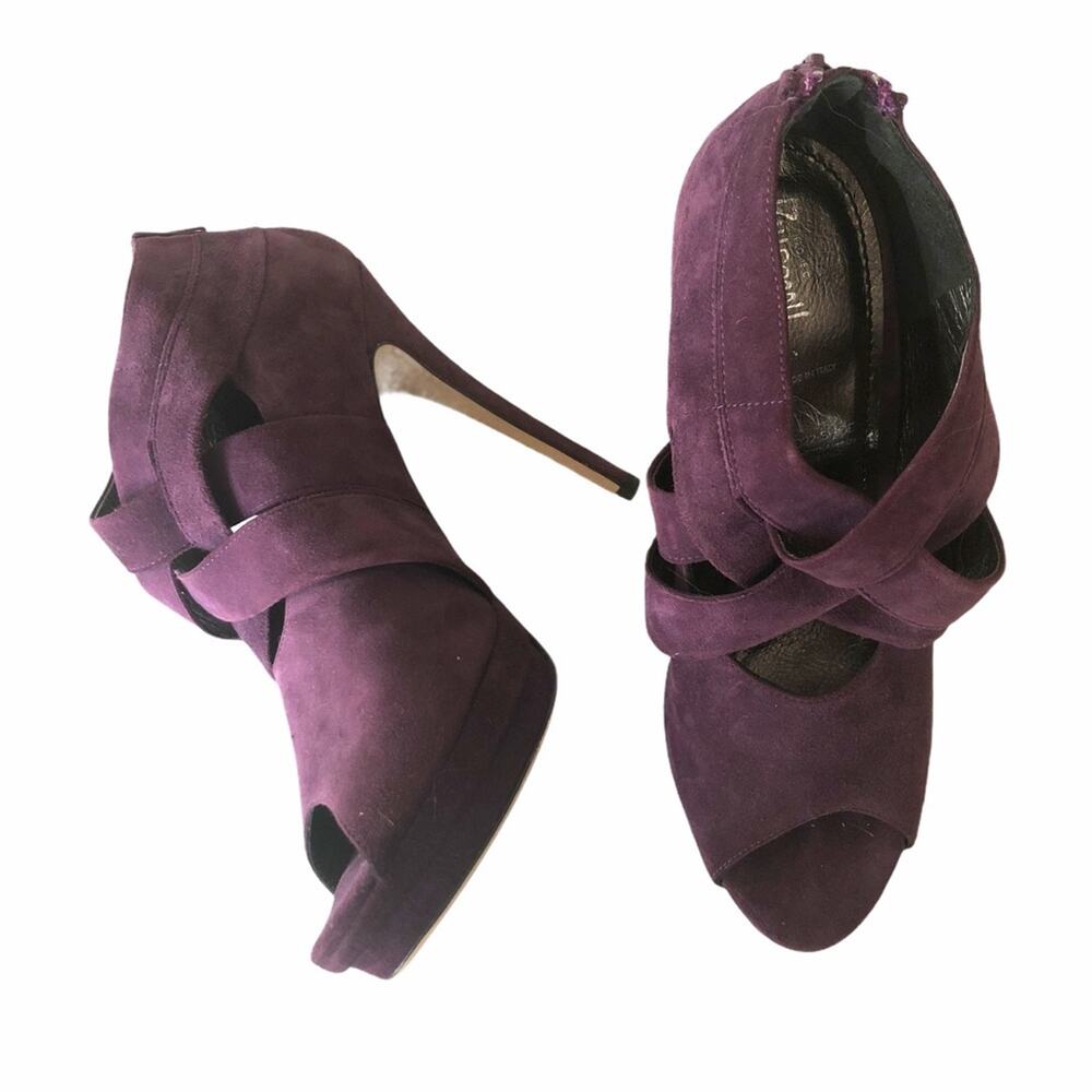 Jerome C. Rousseau Suede Peep Toe Heels Suede 41